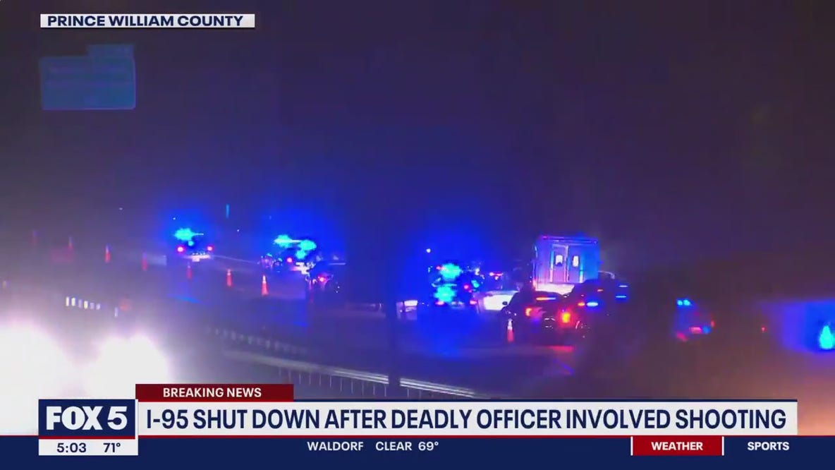 1 dead, 1 hurt after shootout with police on I-95 in Prince William County